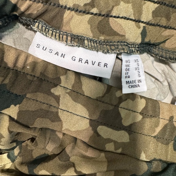 Susan Graver Camouflage Track Pants - Picture 3 of 6